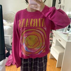 Nirvana Kids Pink Sweatshirt